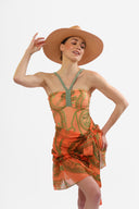 AGAETE ORANGE 0637 - PAREO
