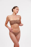 BERAKA 11354 -TOP Y BIKINI  TEJIDO MACRAME