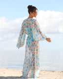 Kimono GIARDINO con mangas amplias – vista posterior