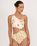 Enterizo SABBIA 03 con diseño asimétrico y estampado floral exclusivo – Praia by Dayanara Duran